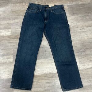 Carhartt Men's Deep Indigo Straight Jeans